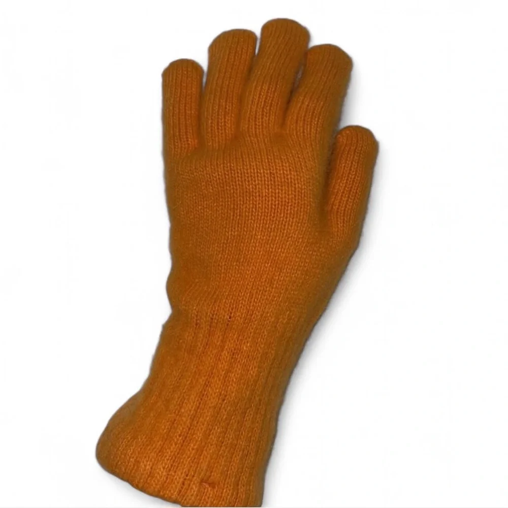 Parkhurst Vintage Lambs Wool Rabbit Hair Gloves Orange 7/8